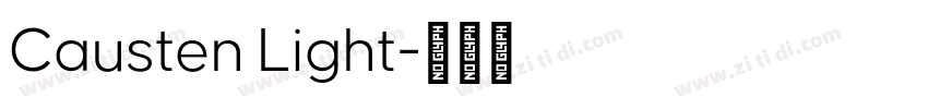 Causten Light字体转换